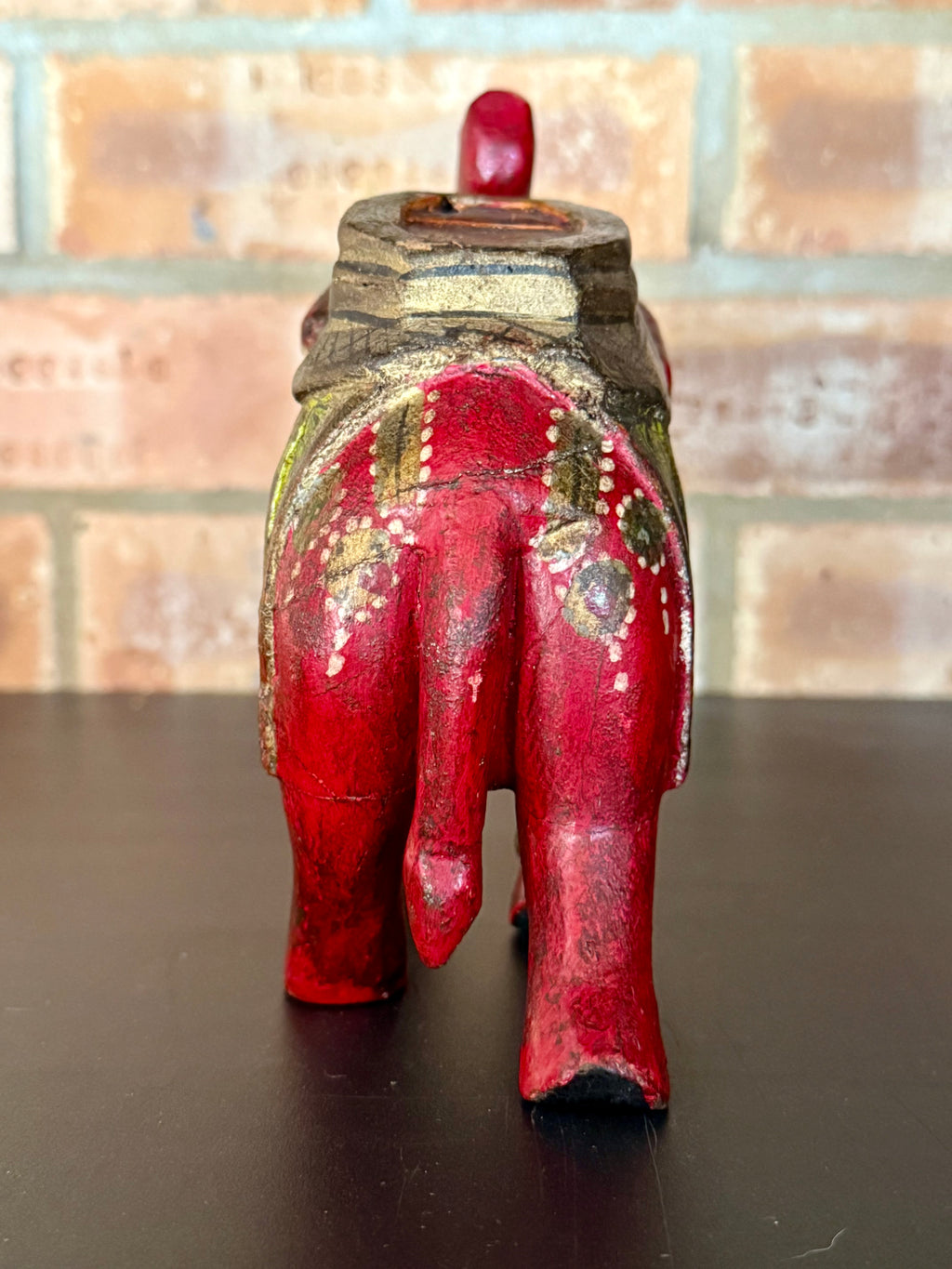 Painted Wooden Elephant