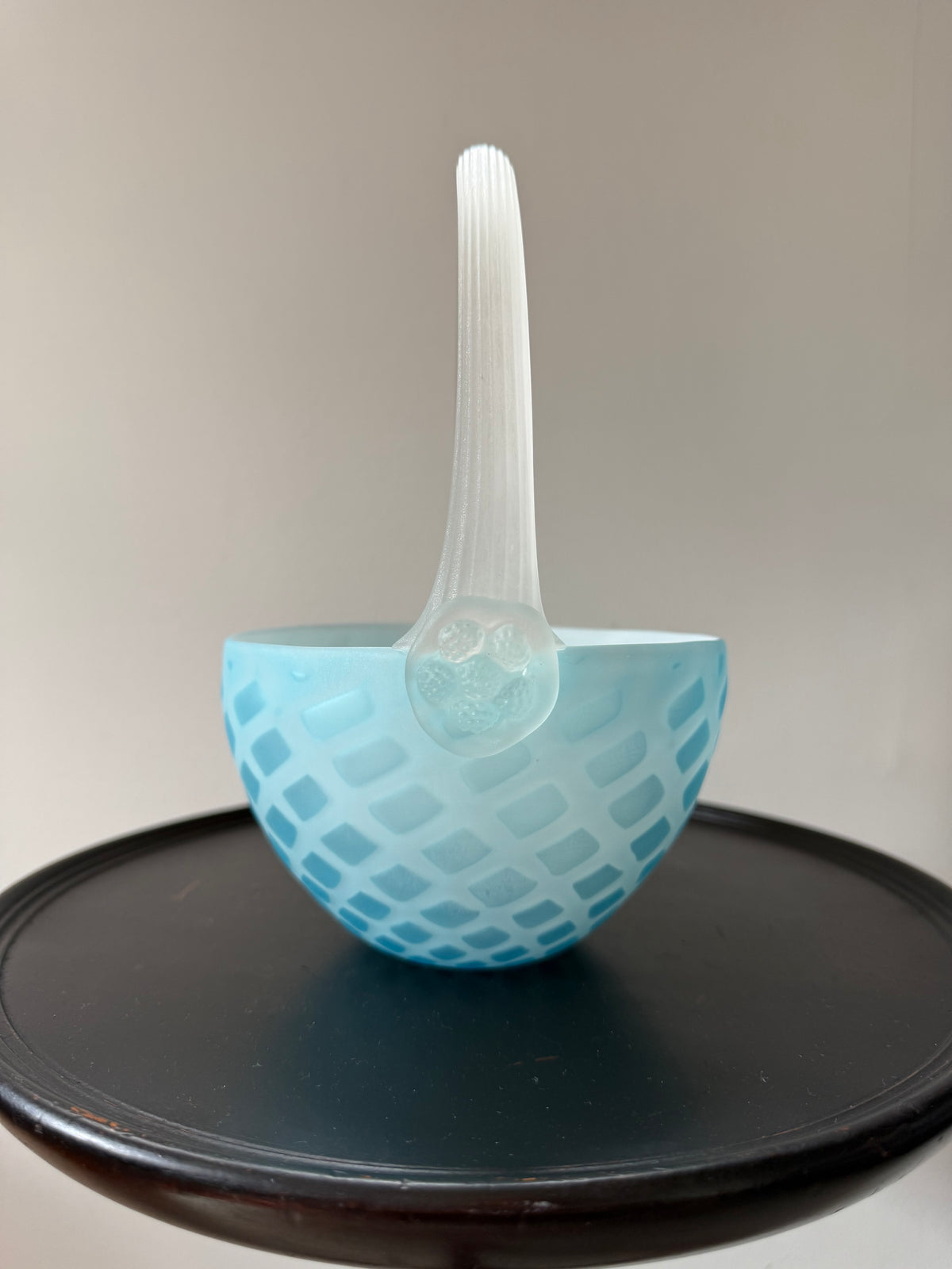 Satin Glass Basket (c.1890-1910)
