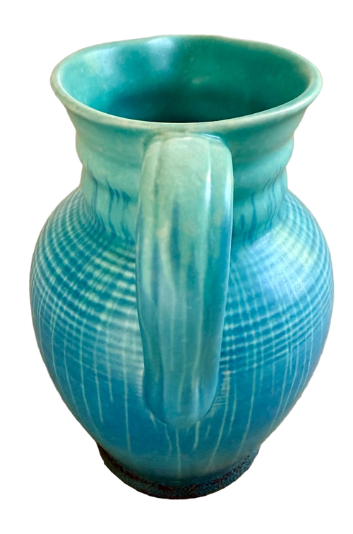 Beswick Pottery: Decorative “Lottery” Jug in Turquoise, by Colin Melbourne (c.1960s)