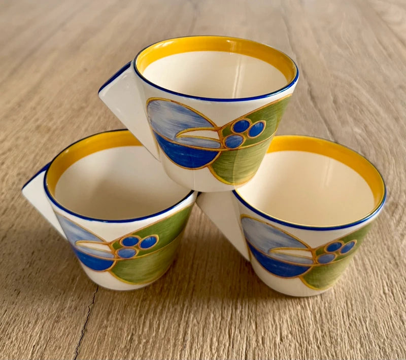 Wedgwood: Bizarre Cups by Clarice Cliff, Pastel Melon Pattern (c.2001)