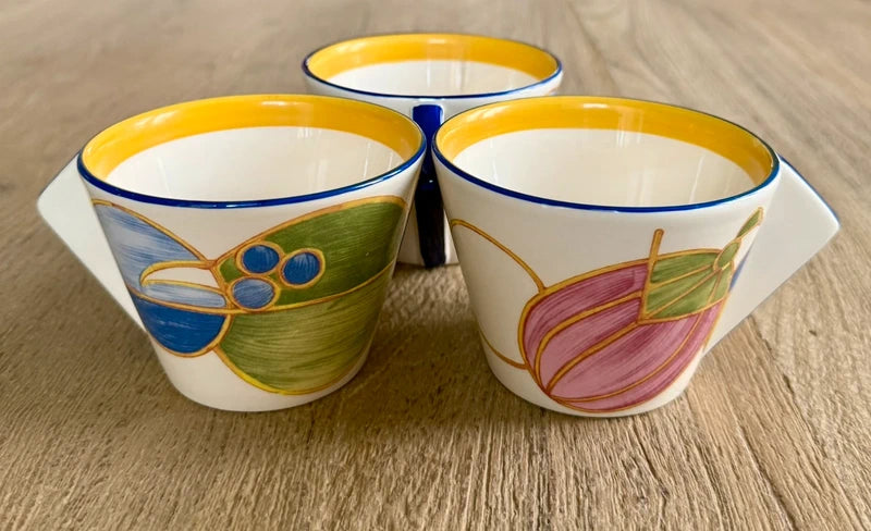 Wedgwood: Bizarre Cups by Clarice Cliff, Pastel Melon Pattern (c.2001)