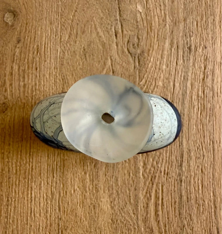 Peter Layton Glass Bottle Vase (London Glassblowing)