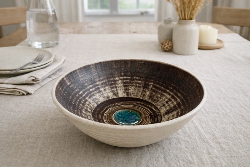 Purbeck Pottery: Studio Pottery Bowl, by Eddie Goodall (Mid-Century)
