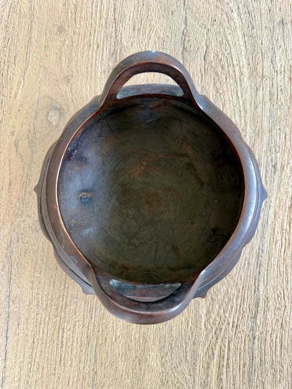 Chinese Censer Tripod Bowl, 17cm