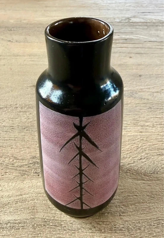 Strehla Keramik Vase (East German, 1950s)