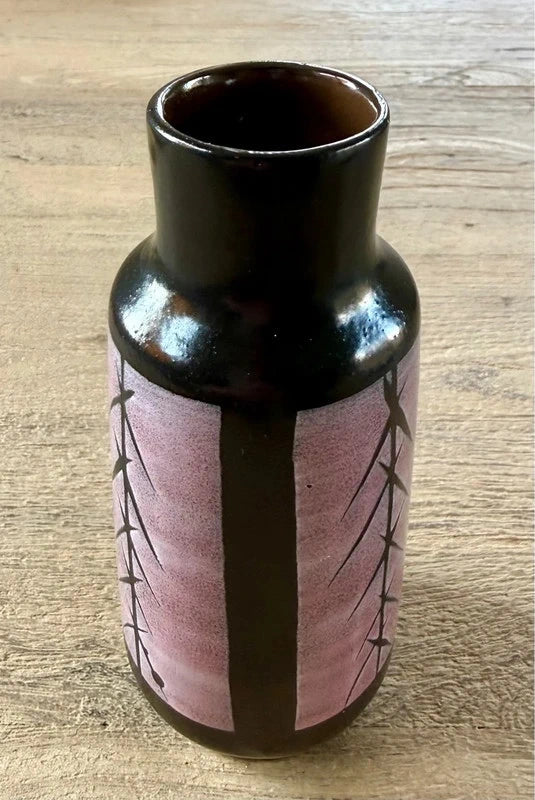 Strehla Keramik Vase (East German, 1950s)