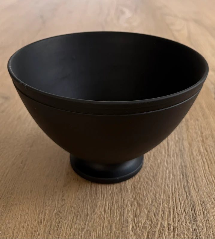 Wedgwood: Black Basalt Footed Bowl, by Keith Murray