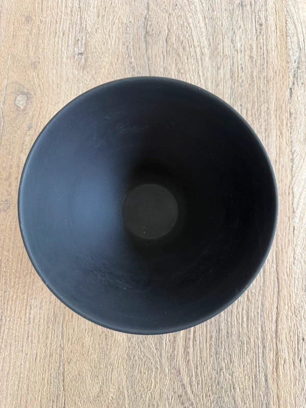 Wedgwood: Black Basalt Footed Bowl, by Keith Murray
