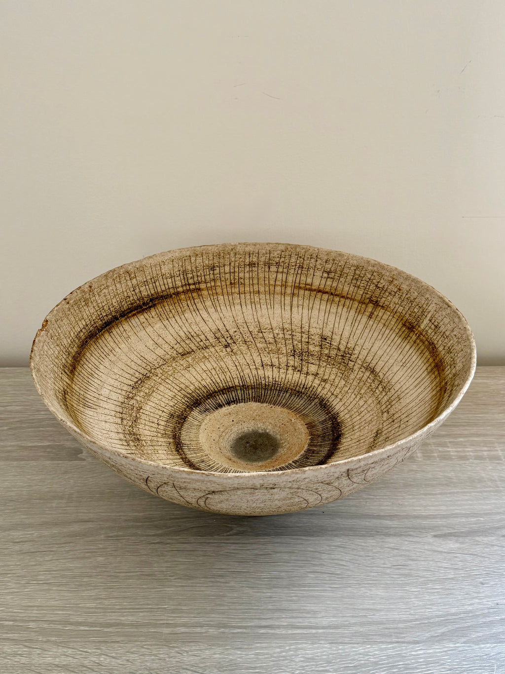 Bernard Charles: Stoneware Sgraffito Bowl