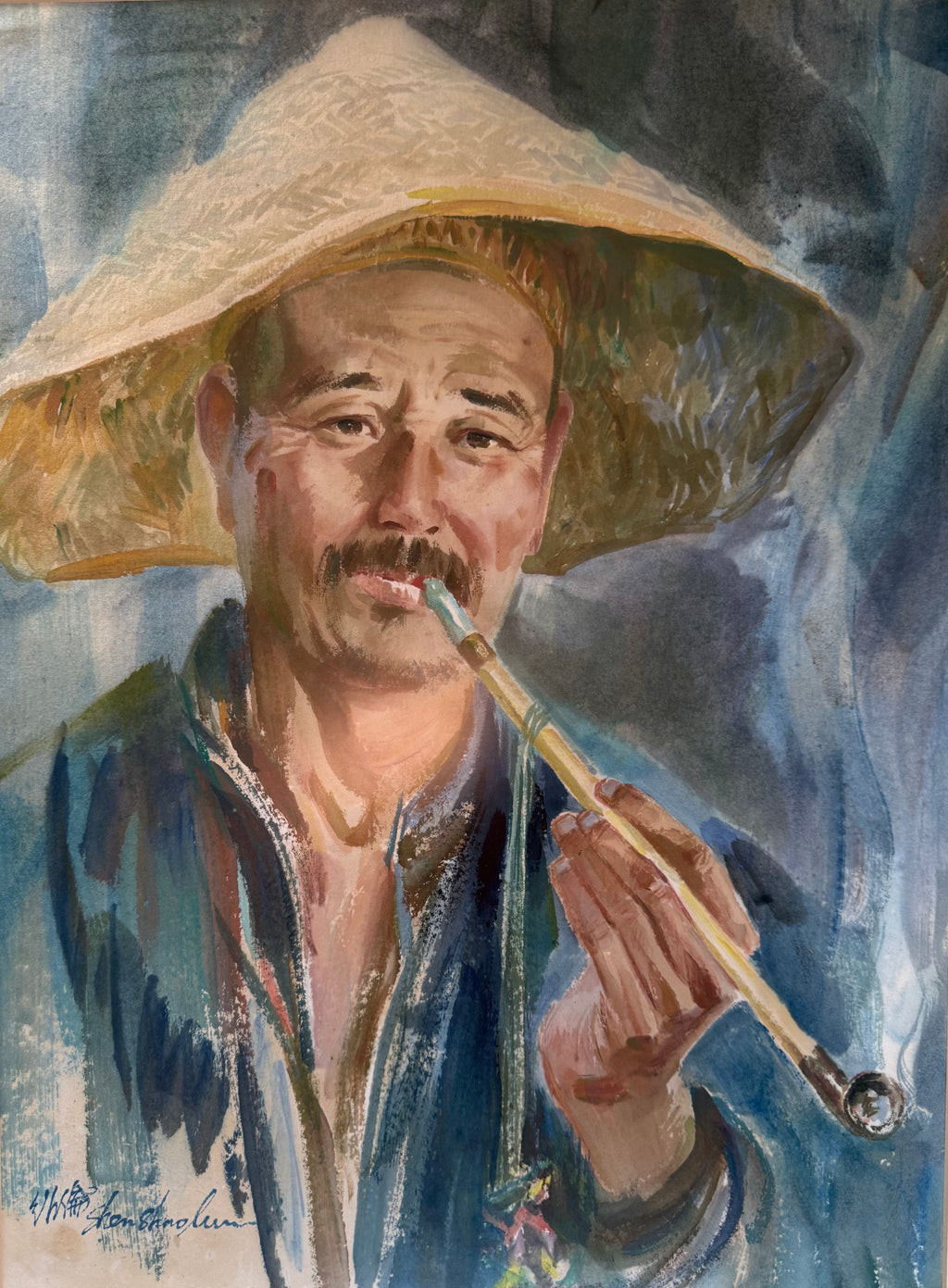 Shanghai Pipe Smoker, Shen Shaolun (1984)