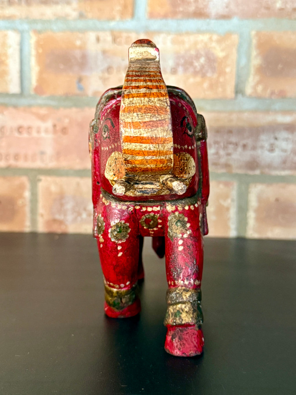 Painted Wooden Elephant