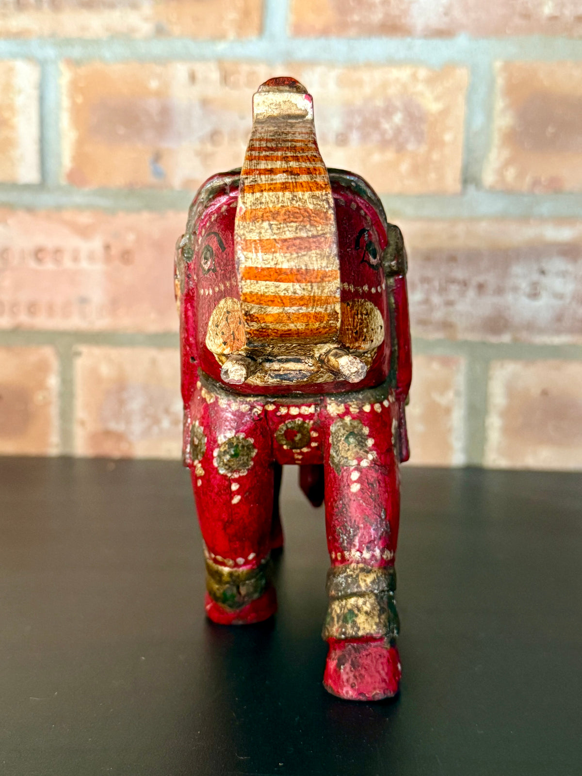 Painted Wooden Elephant