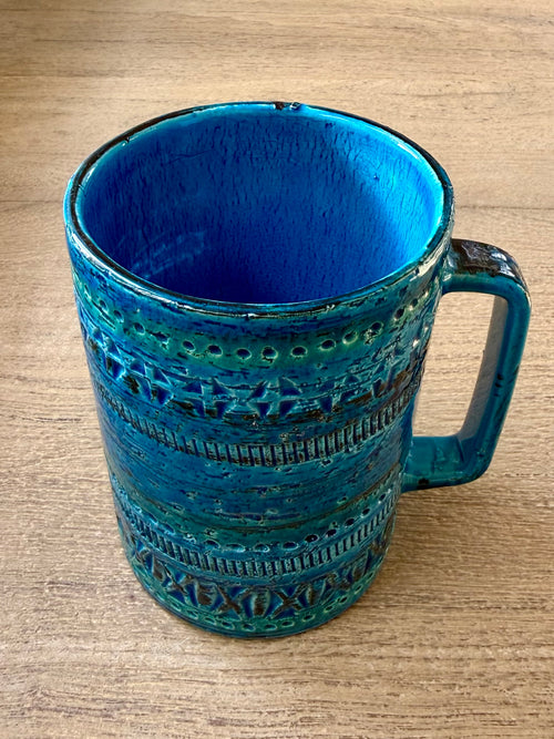 Bitossi: Rimini Blu Tankard by Aldo Londi, Italy