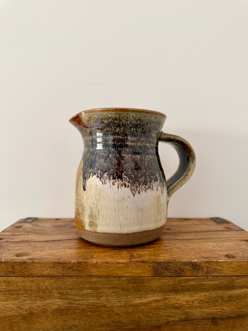 Studio Pottery Drip-Glazed Jug