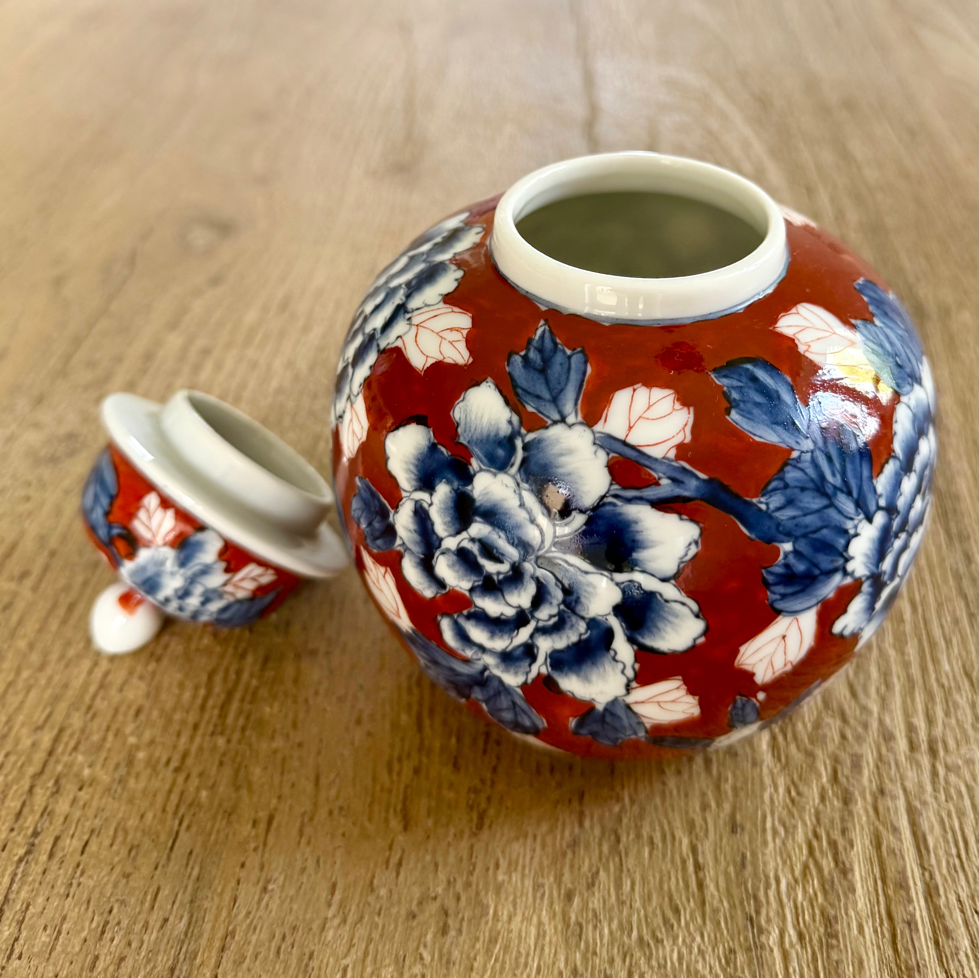 Japanese Lidded Ginger Jar (Mid‑Century)