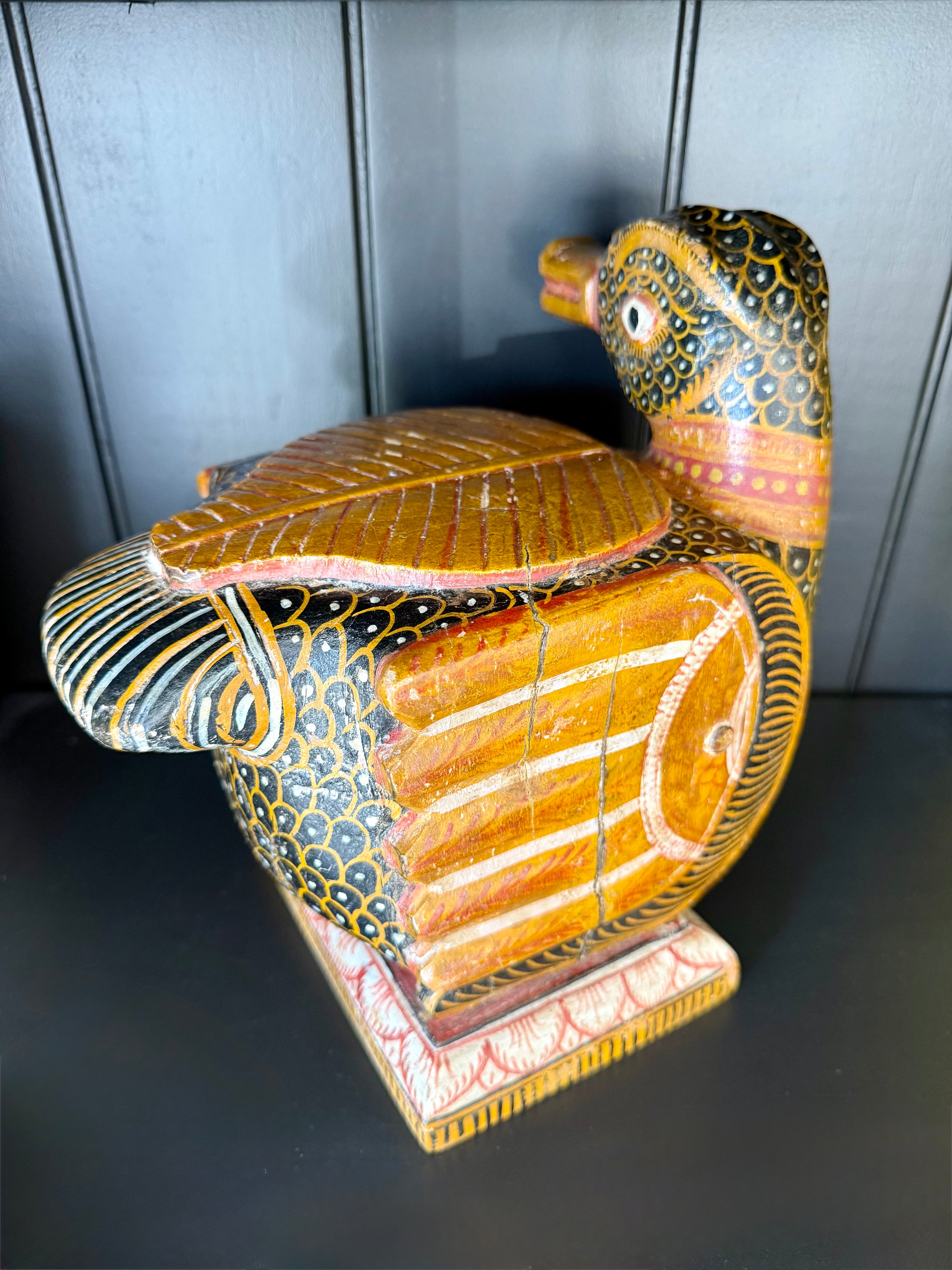 Folk Art: Painted Wooden Duck, Rajasthan or Gujarat (Mid-20th Century)