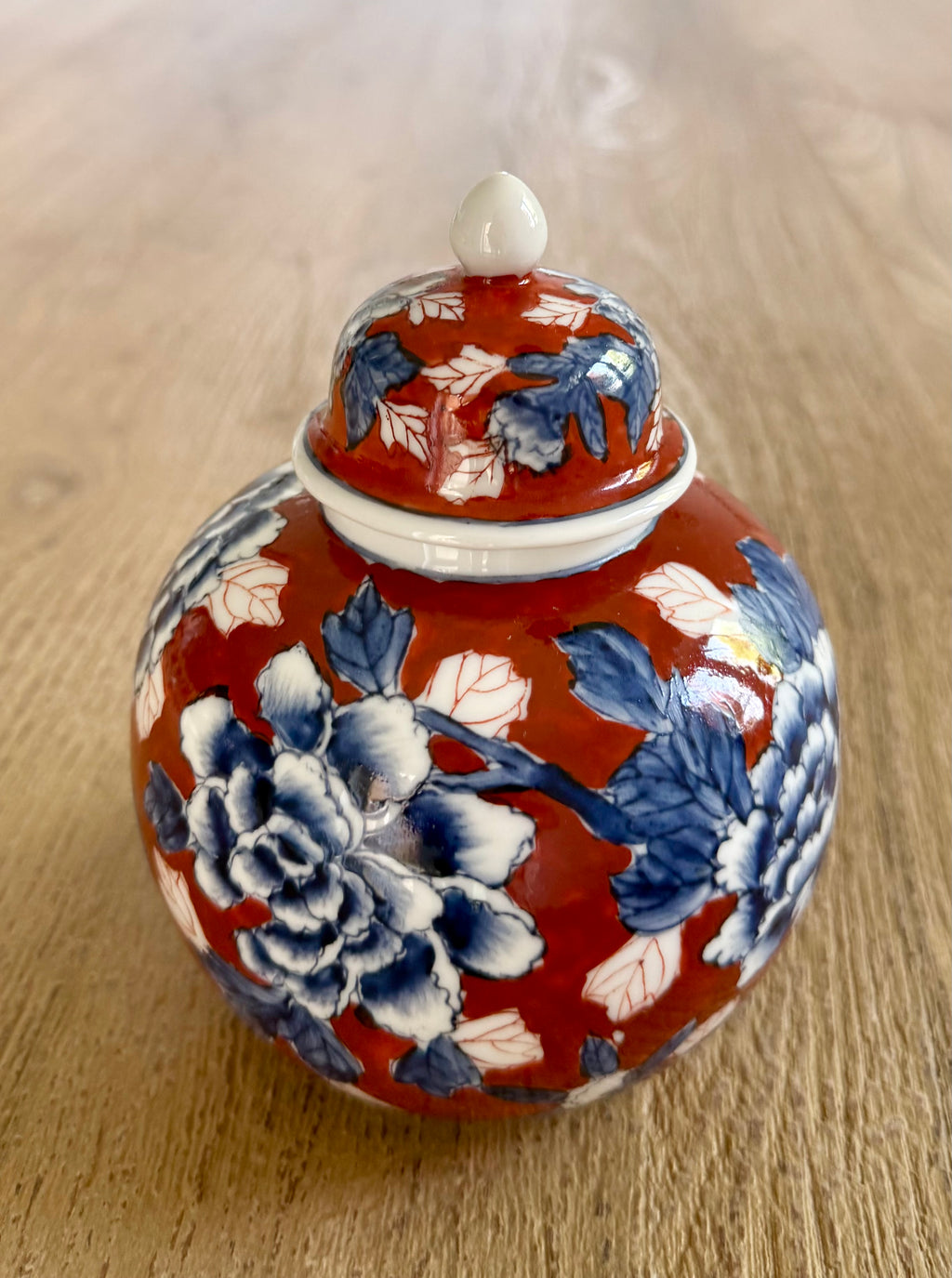 Japanese Lidded Ginger Jar (Mid‑Century)