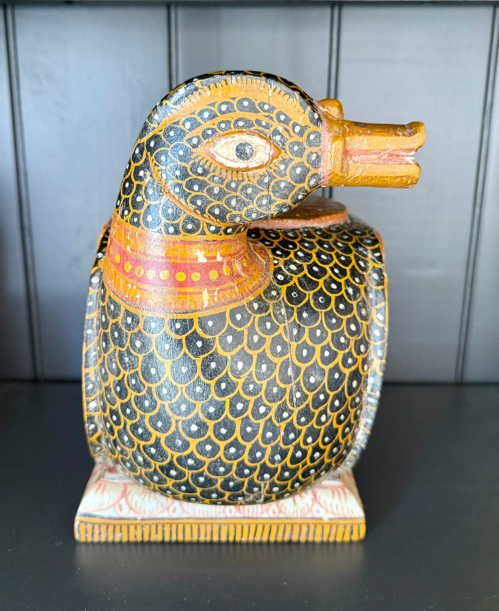 Folk Art: Painted Wooden Duck, Rajasthan or Gujarat (Mid-20th Century)