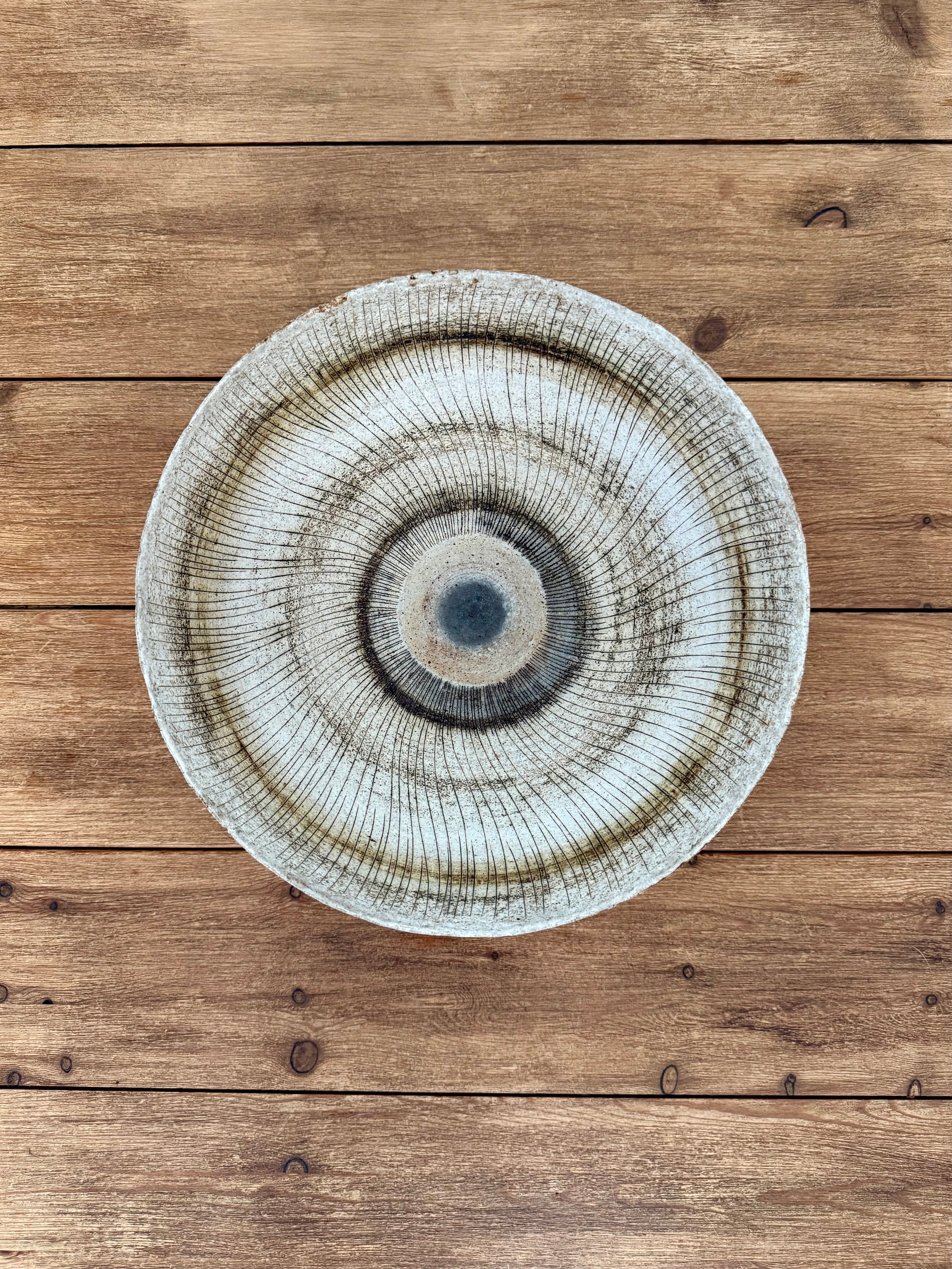 Bernard Charles: Stoneware Sgraffito Bowl