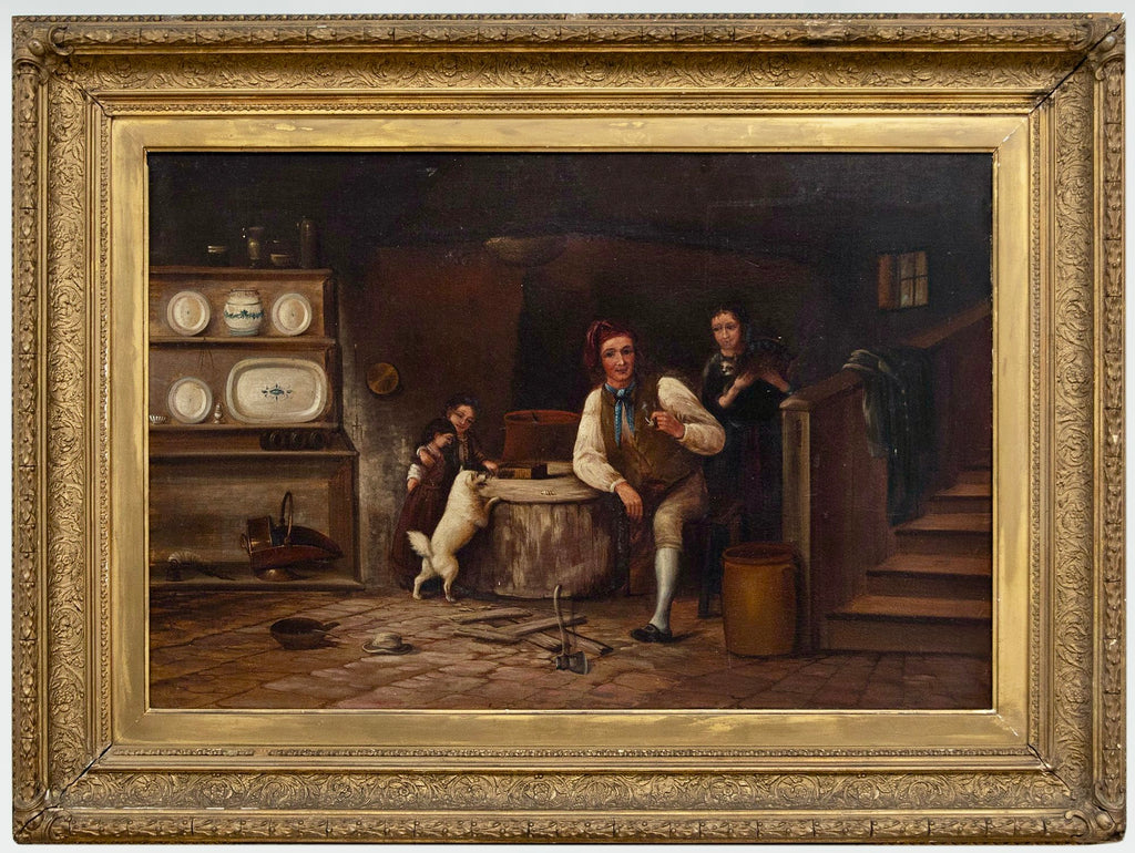 Rustic Cottage Scene (19th Century)