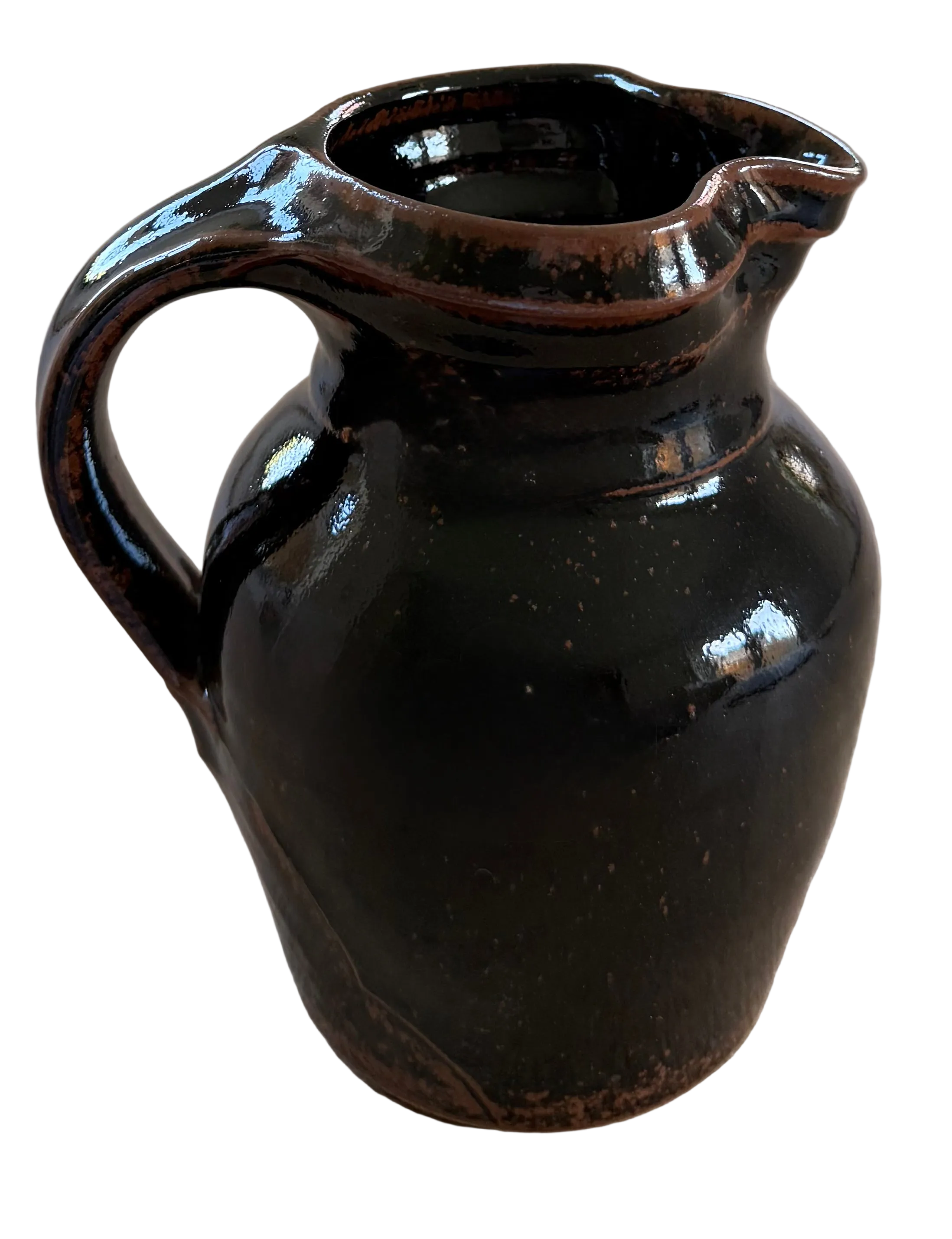 Stoneware: Tenmoku Glazed Pitcher Jug