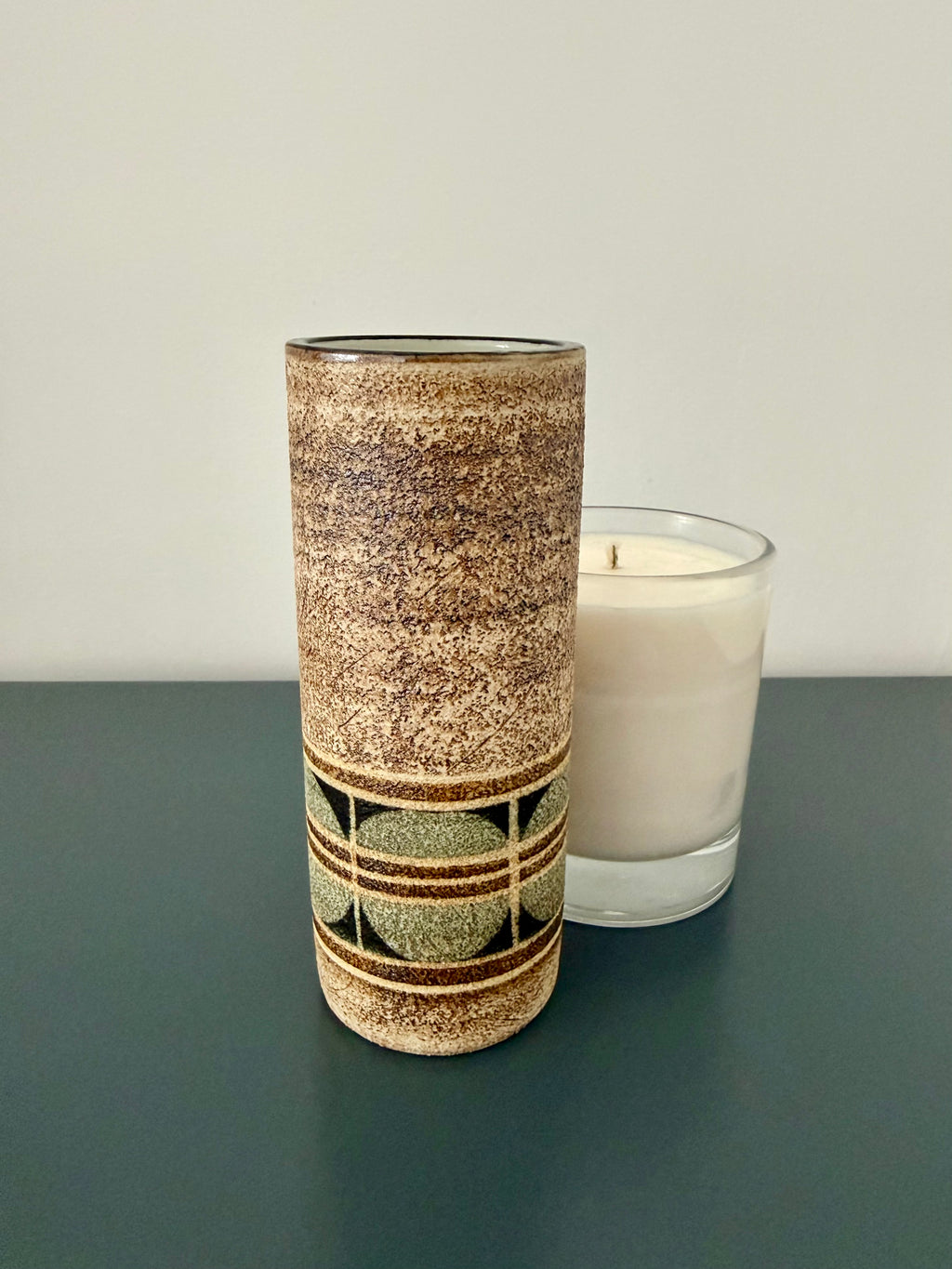 Troika: Small Cylinder Vase, by Jane Fitzgerald (1976-1983)