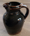 Tenmoku Glazed Stoneware Pitcher Jug