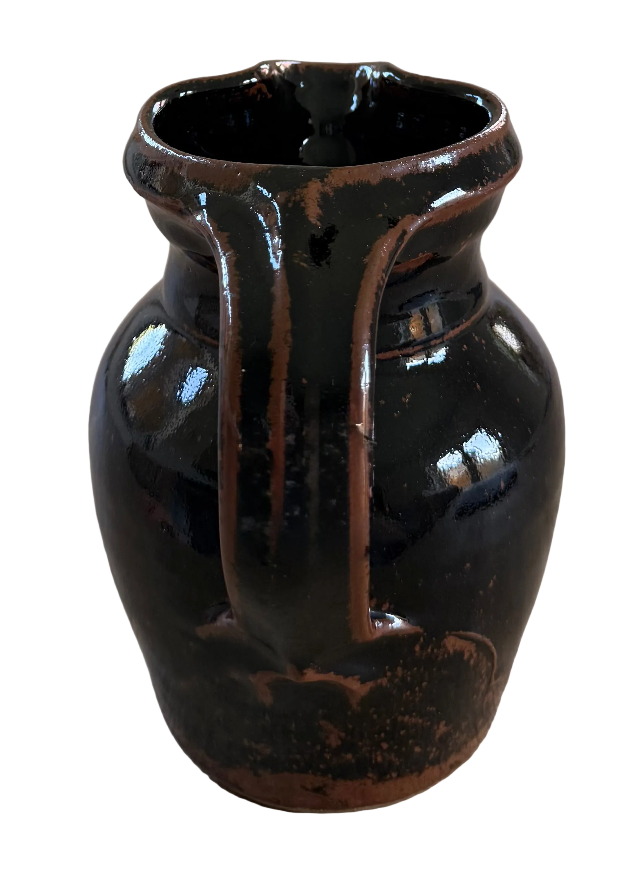 Stoneware: Tenmoku Glazed Pitcher Jug