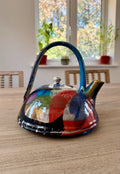 Studio Pottery: Colourful Teapot