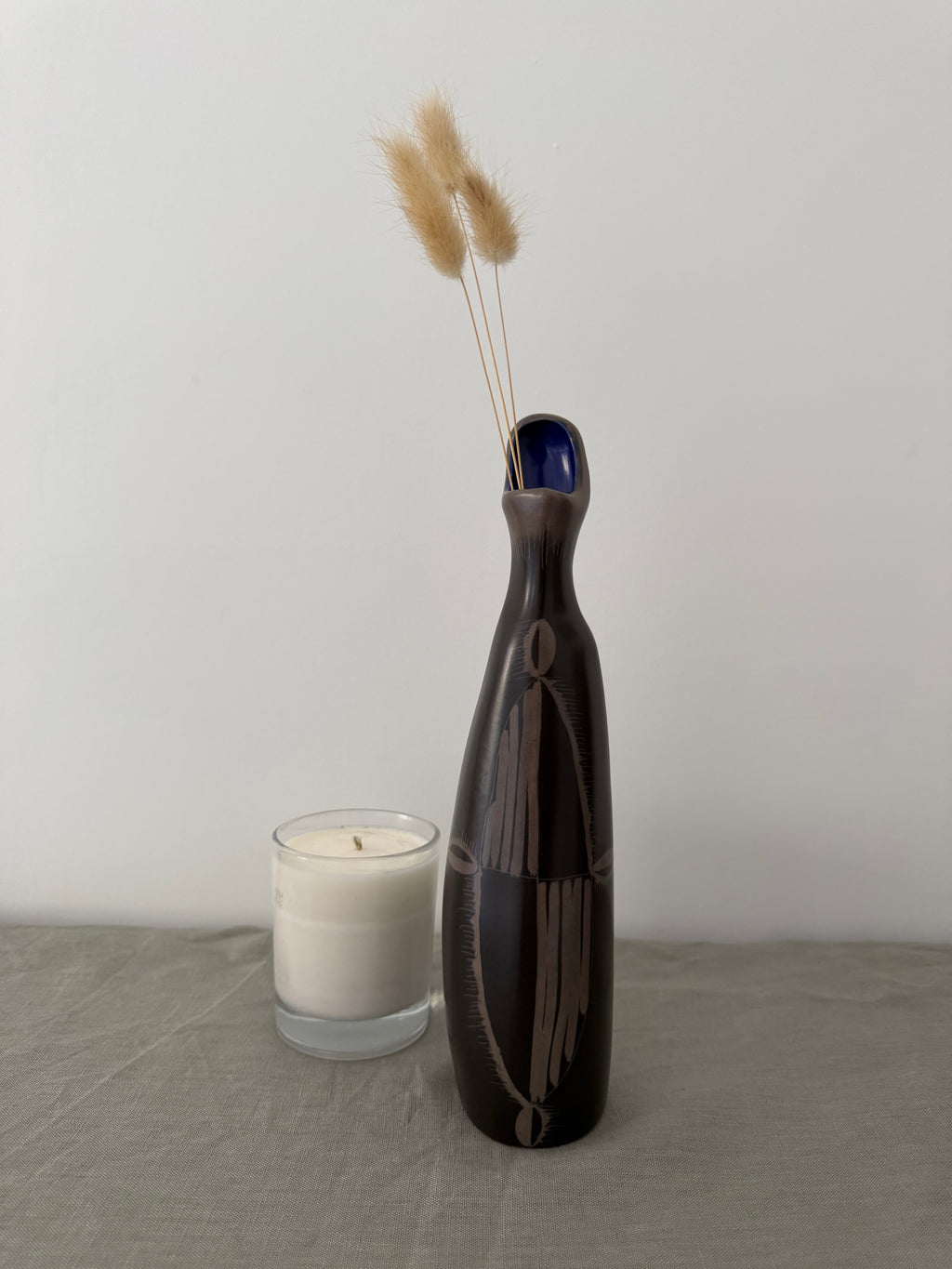 Beswick Pottery: Sculptural Modernist Vase by Colin Melbourne (Mid-Century)