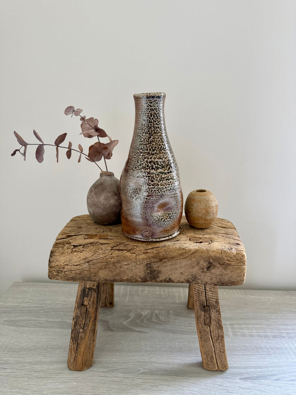 Studio Pottery Bottle Vase by Claire Knight (Contemporary)