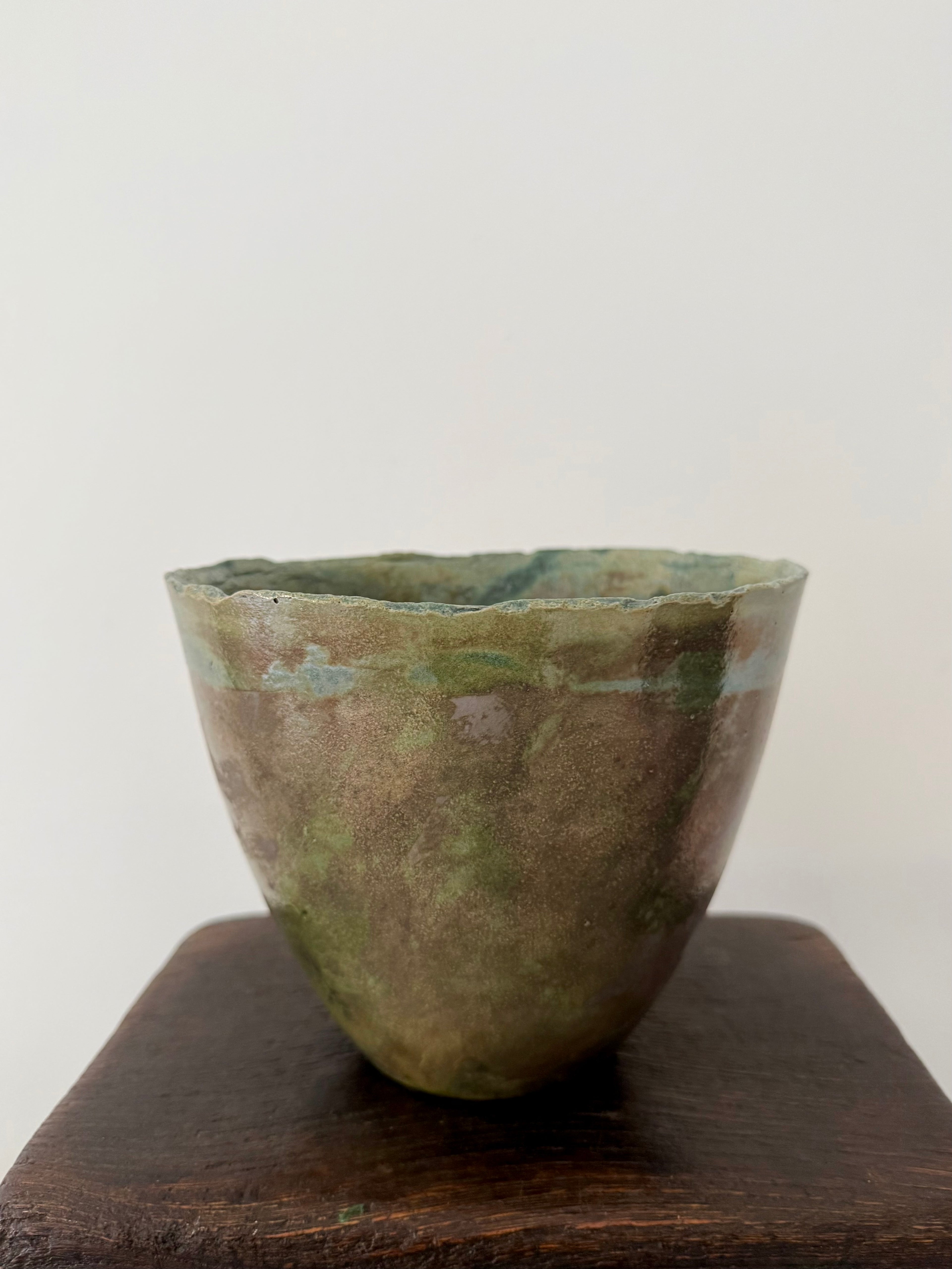 “Weathered Bronze”, Leo Dashwood Raku Pottery (Contemporary)