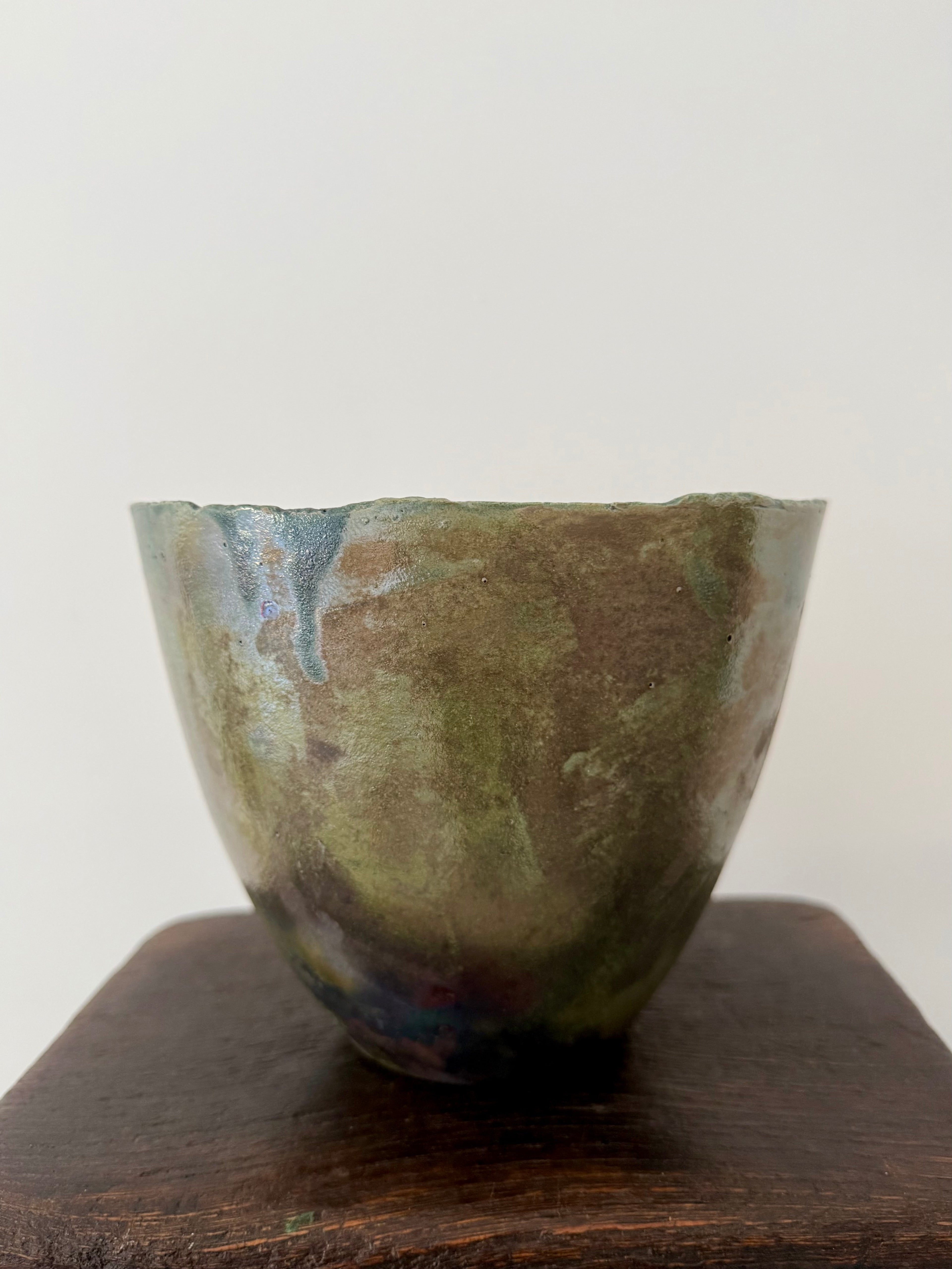 “Weathered Bronze”, Leo Dashwood Raku Pottery (Contemporary)