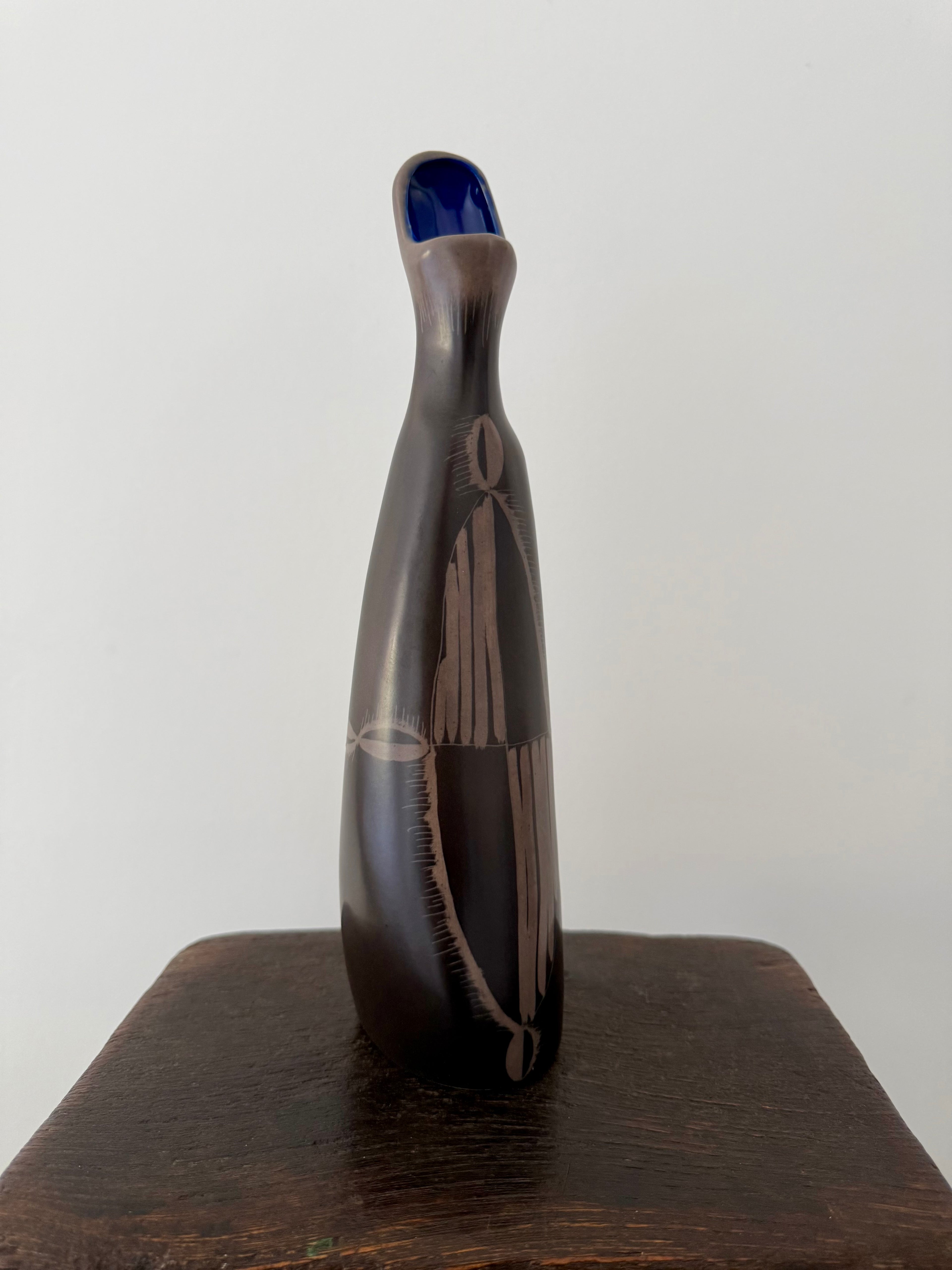 Beswick Pottery: Sculptural Modernist Vase by Colin Melbourne (Mid-Century)