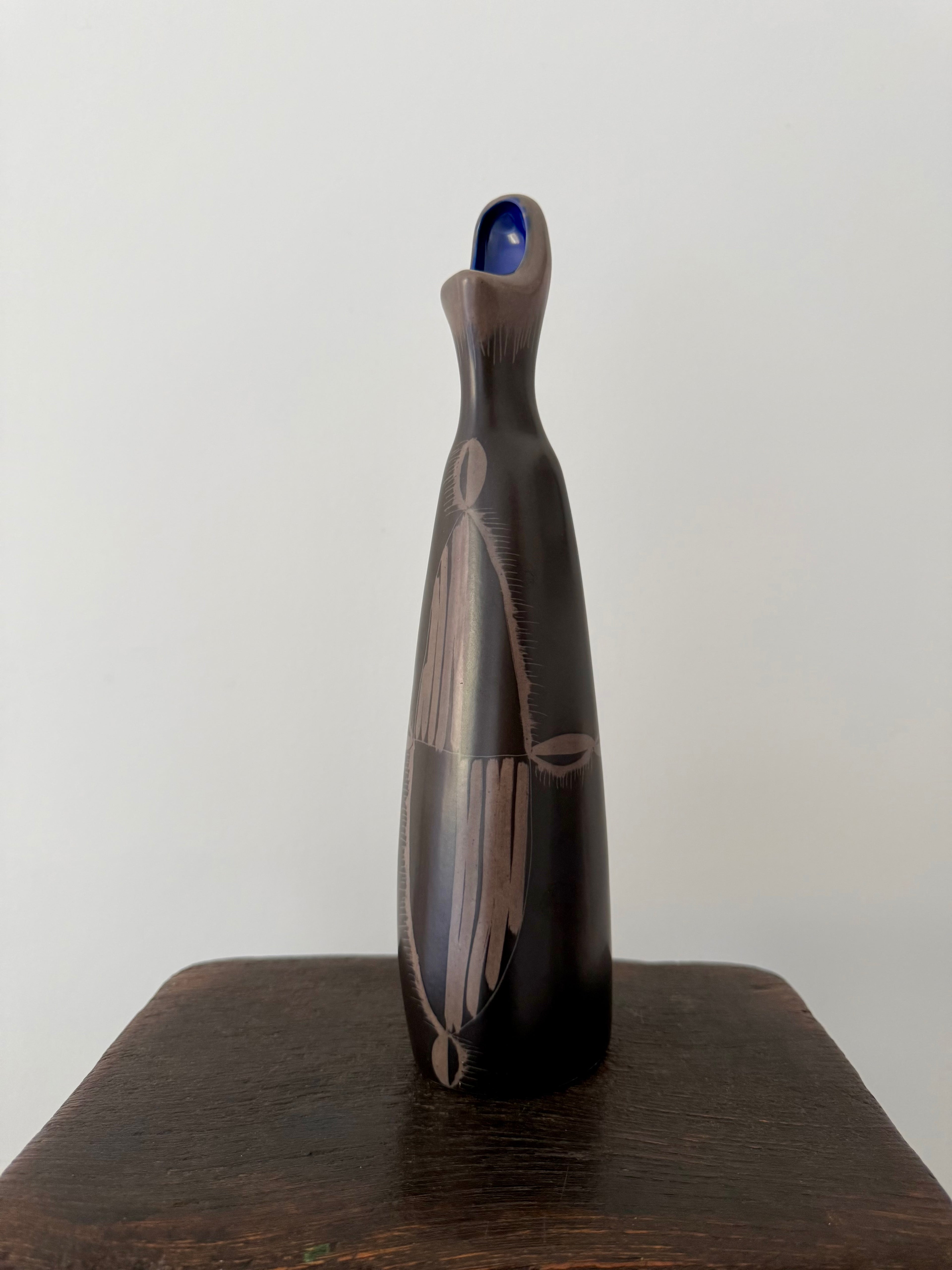 Beswick Pottery: Sculptural Modernist Vase by Colin Melbourne (Mid-Century)