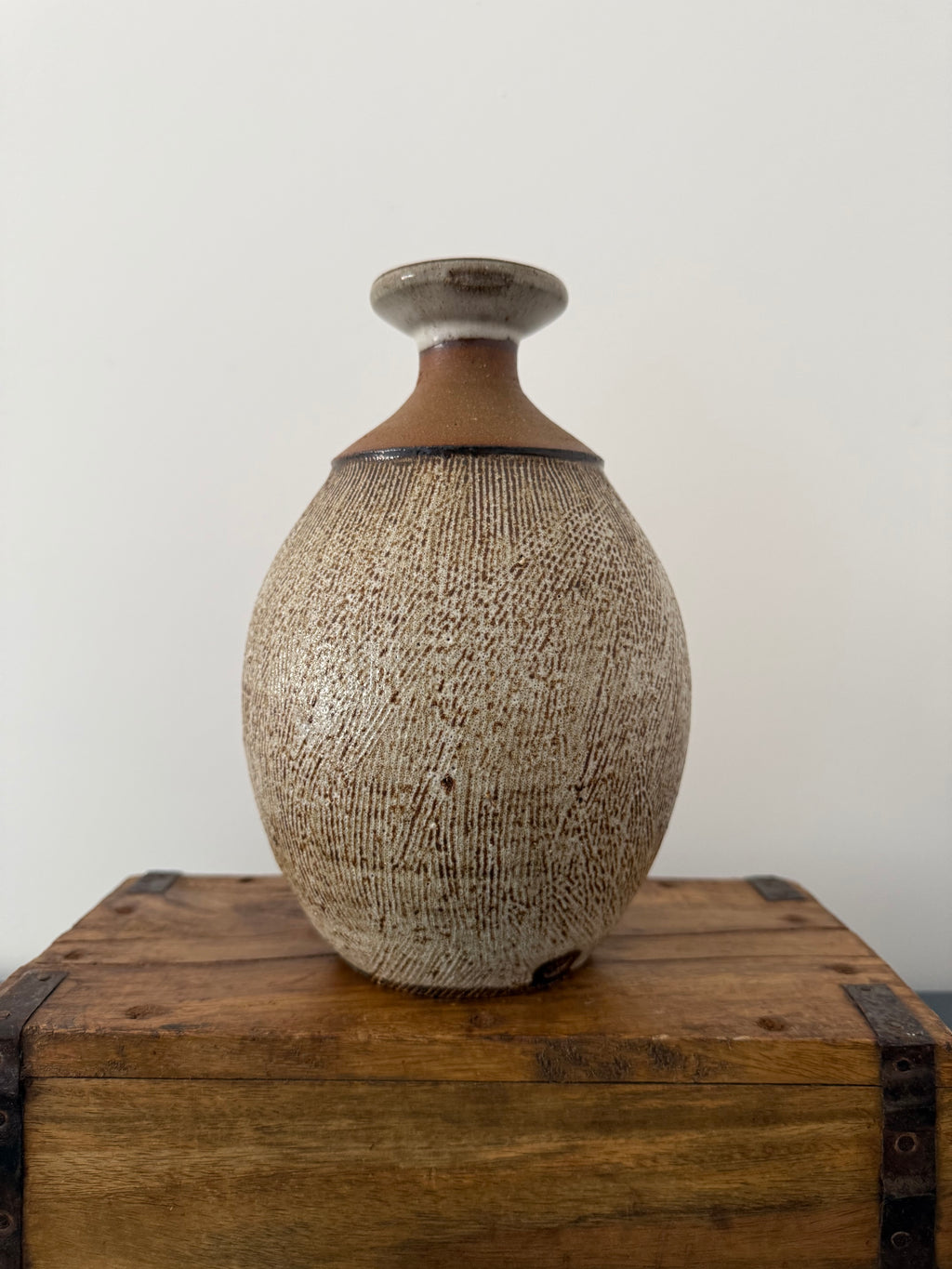 Studio Pottery Bulbous Vase, John R Ward