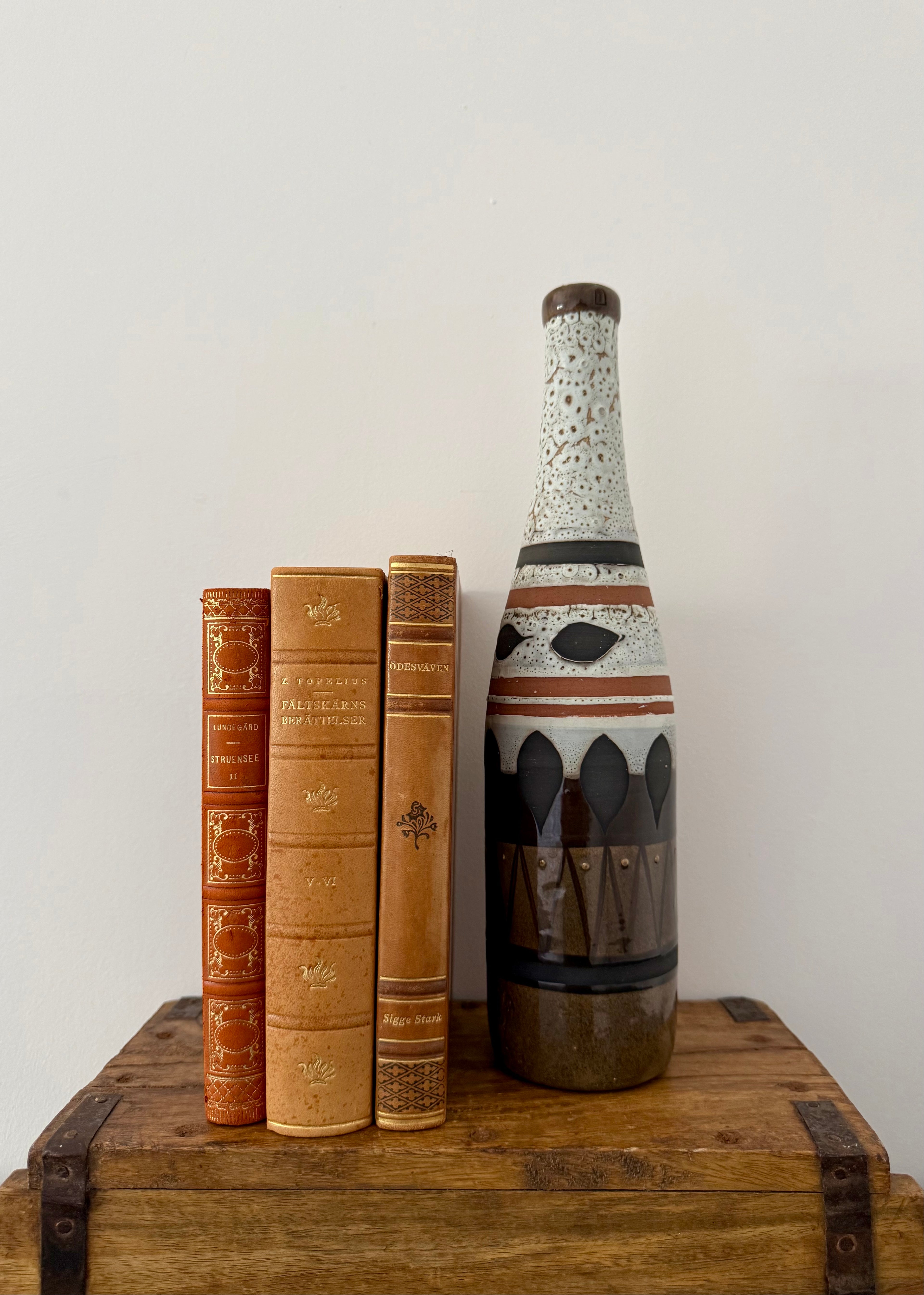 Studio Pottery Bottle Vase, Stuart Bass (c.1960)
